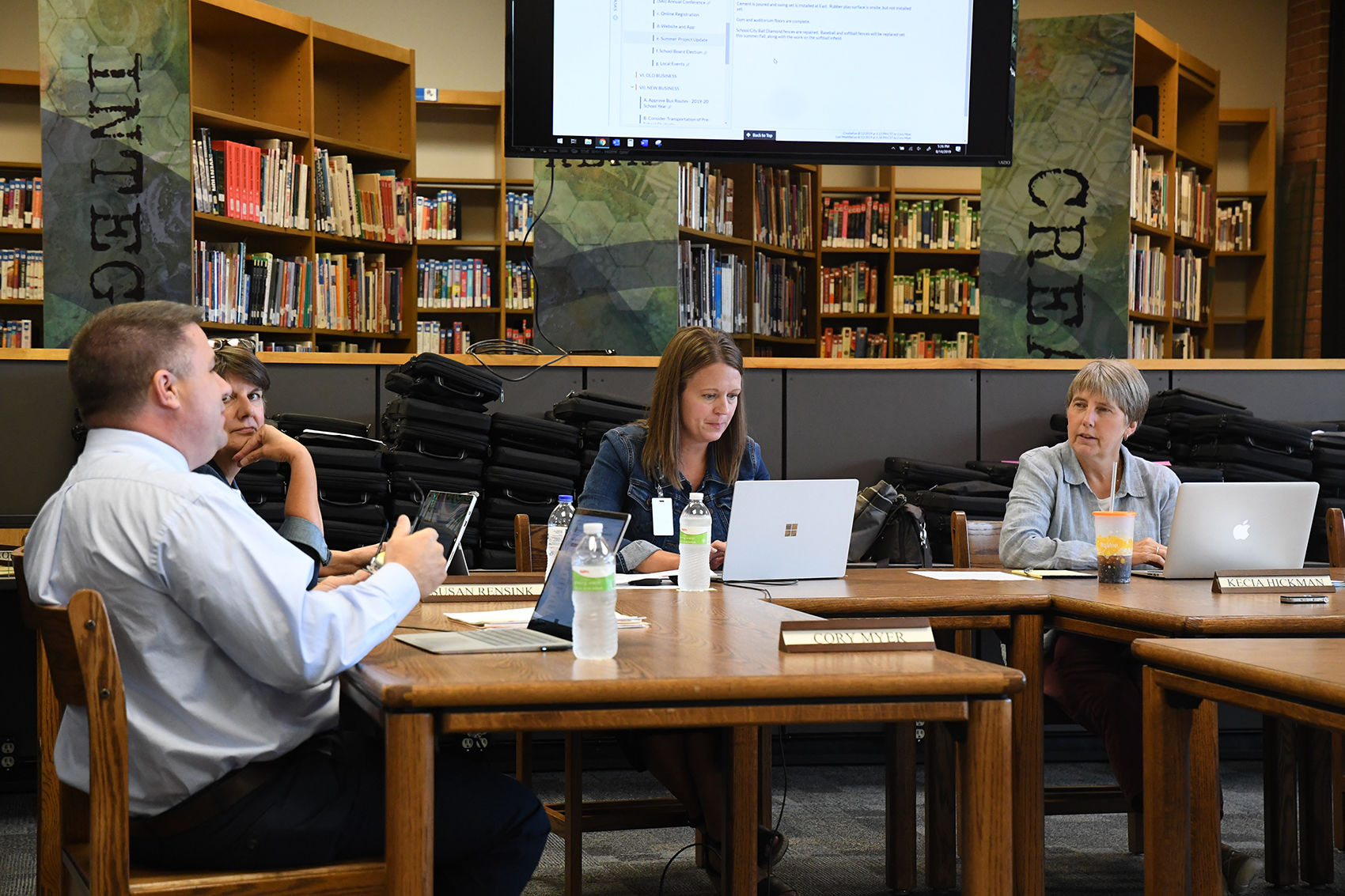 August Sheldon school board meeting